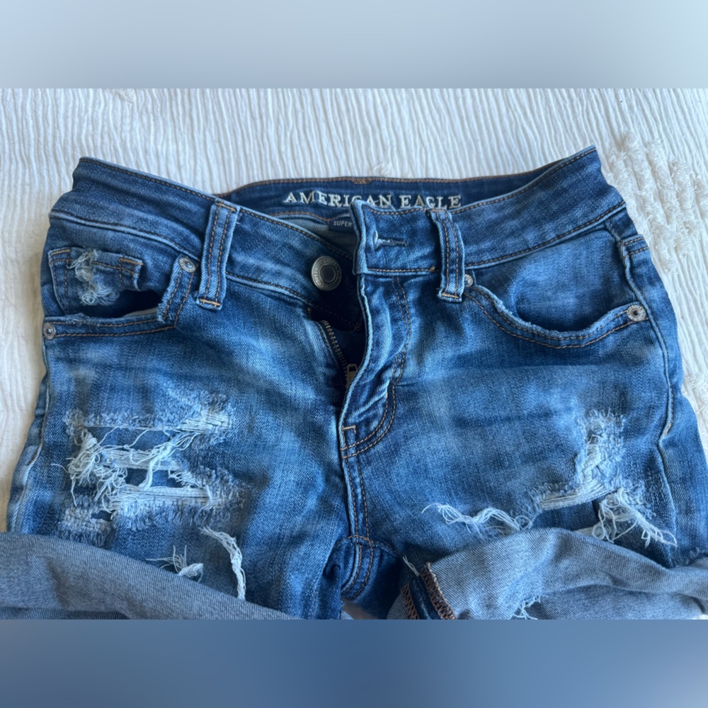 American Eagle Outfitters Blue Denim Shorts
